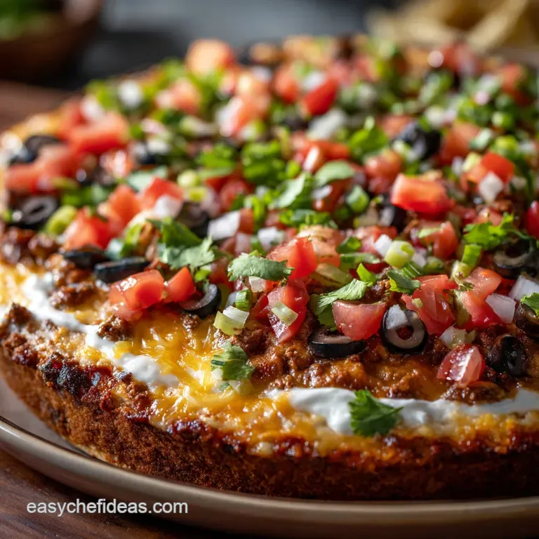 Taco Dip the Ultimate Fivelayer Fiesta Appetizer presentation