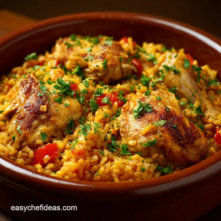 Arroz Con Pollo: Ultimate Saffron Chicken and Rice Recipe presentation