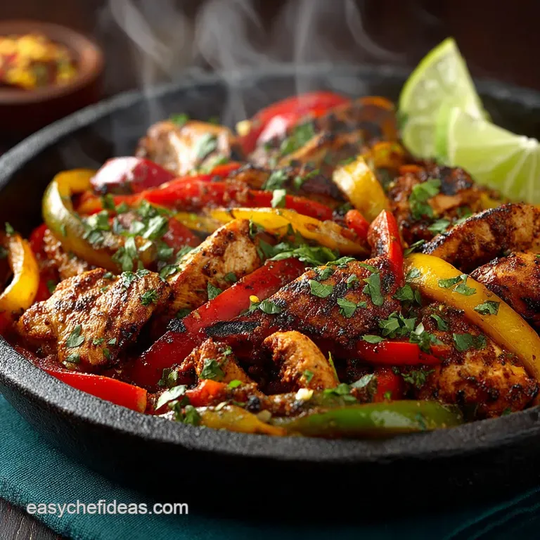 The Ultimate Sizzling Chicken Fajitas Restaurant Quality at Home presentation