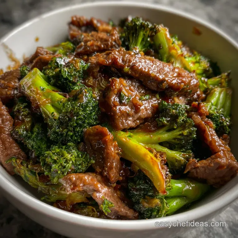 Beef and Broccoli: the Perfect Takeaway Style presentation