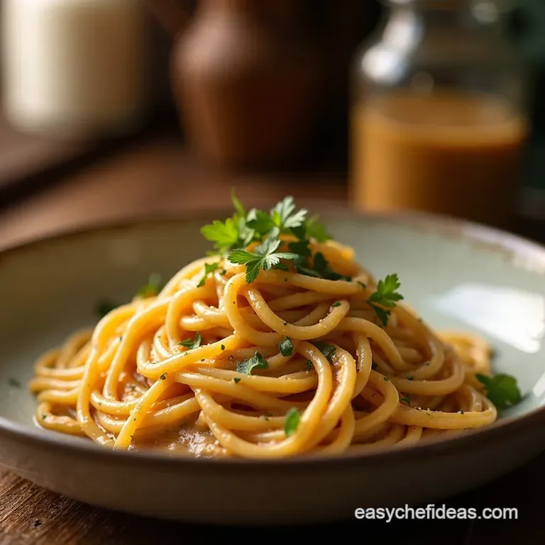 Umami Bomb Creamy Miso Pasta Perfection presentation