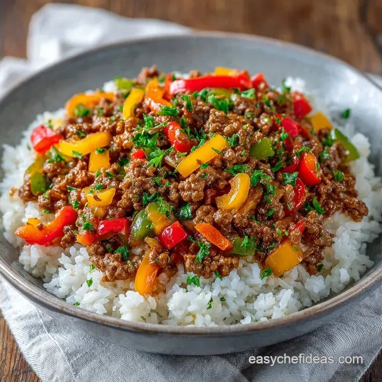 Unstuffed Pepper Skillet Recipe: Savory and Cheesy