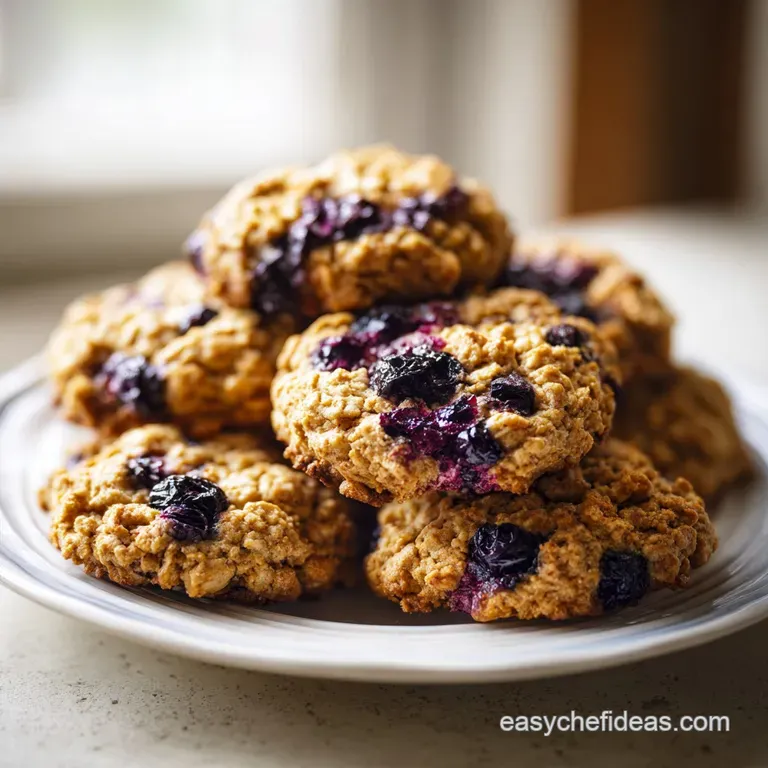 Vegan Blueberry Breakfast Cookies: Chewy and Flourless