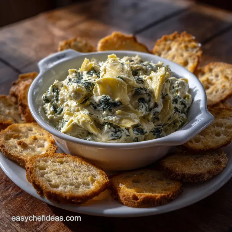 Elegant white bowl filled with vibrant green spinach artichoke dip, garnished with a sprinkle of paprika, on a wooden board.