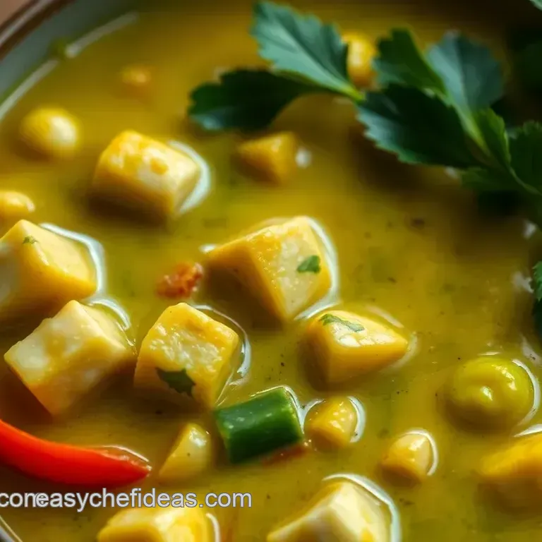 Vibrant Green Curry with Chicken