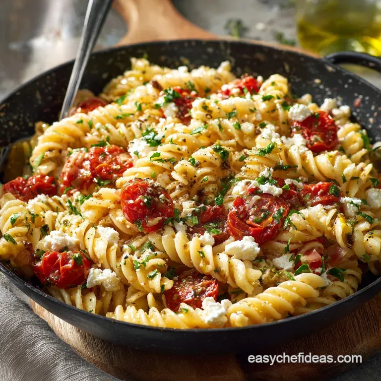Feta Pasta: the Viral Baked Tomato Dish presentation