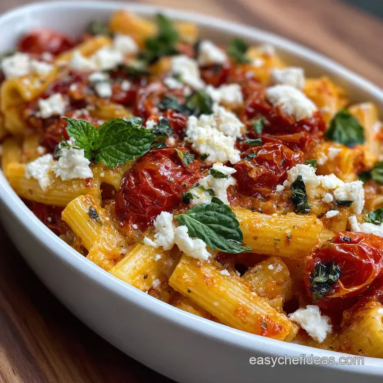 Tomato Feta Pasta: the Ultimate One-Pan Comfort presentation