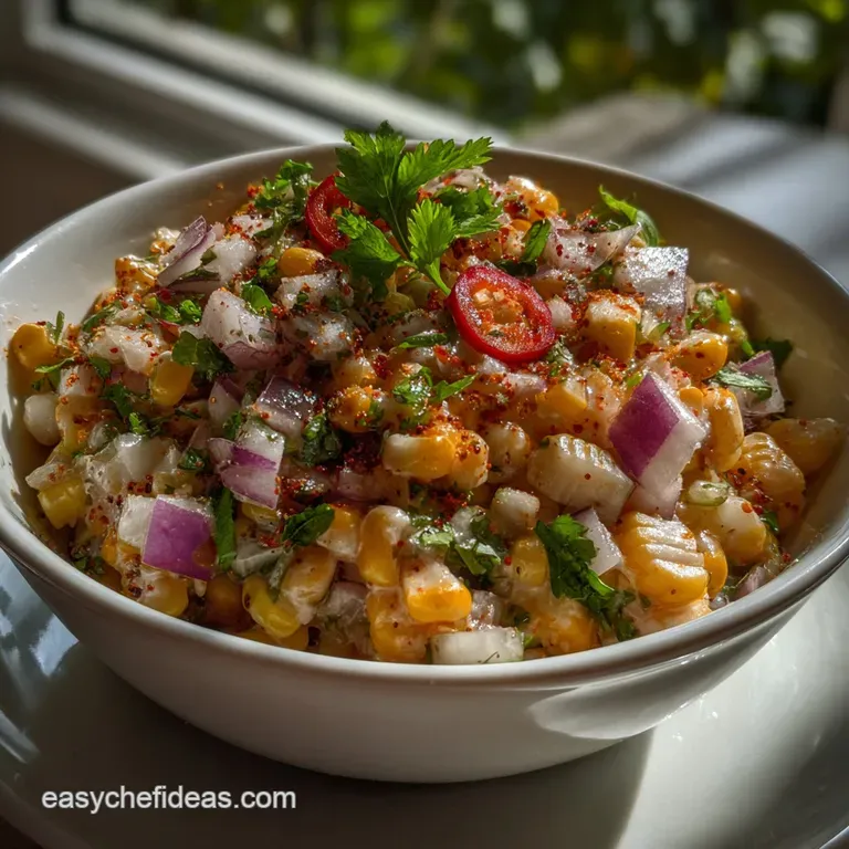 Easy Warm Mexican Corn Salad Recipe