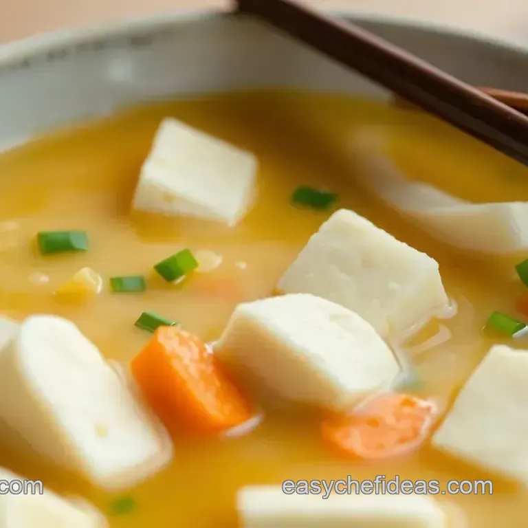 Warm Silken Tofu Soup: A Cozy Comfort Dish