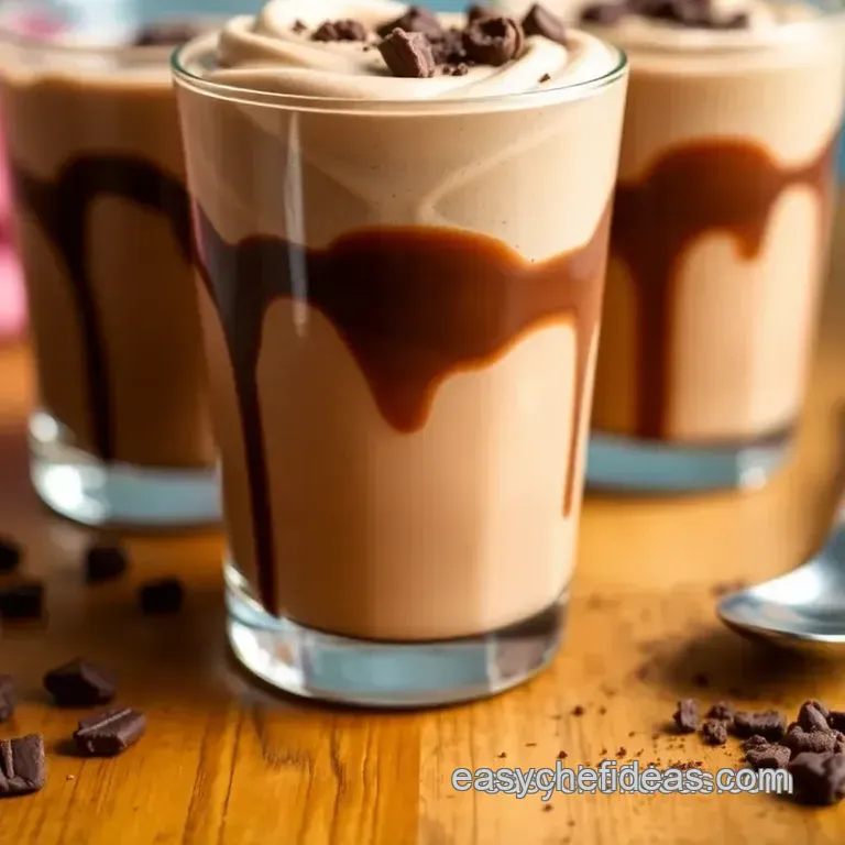 Quick and Creamy Coffee Mousse presentation