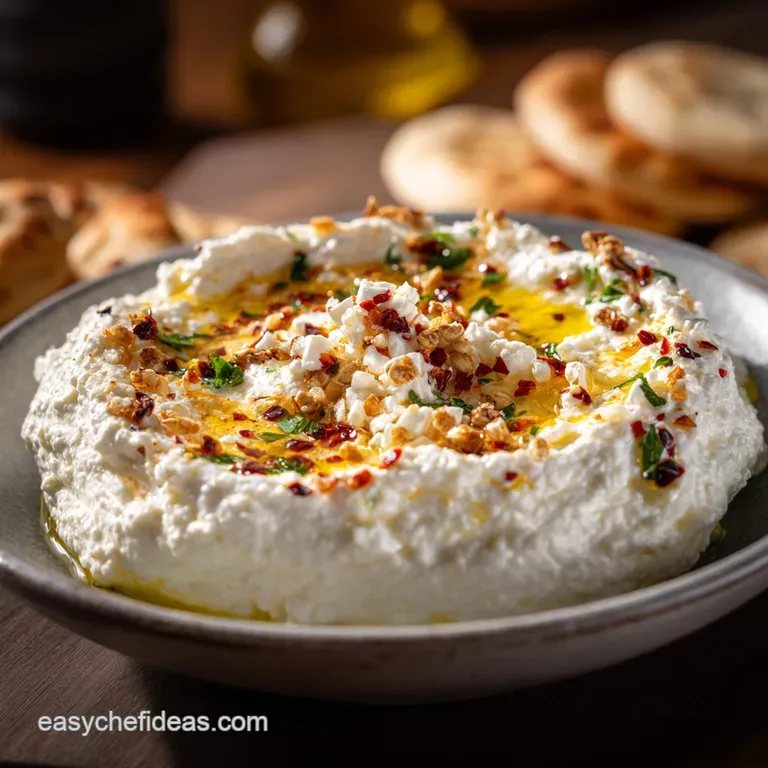 Whipped Feta Dip: The Creamiest Easiest Feta Spread with Roasted Garlic