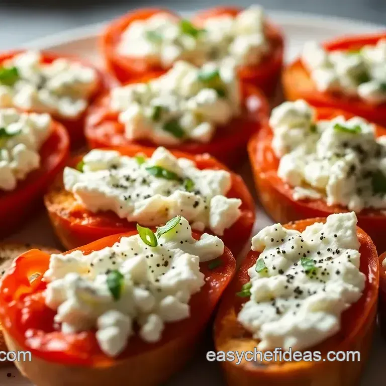 Whipped Feta & Roasted Red Pepper Crostini