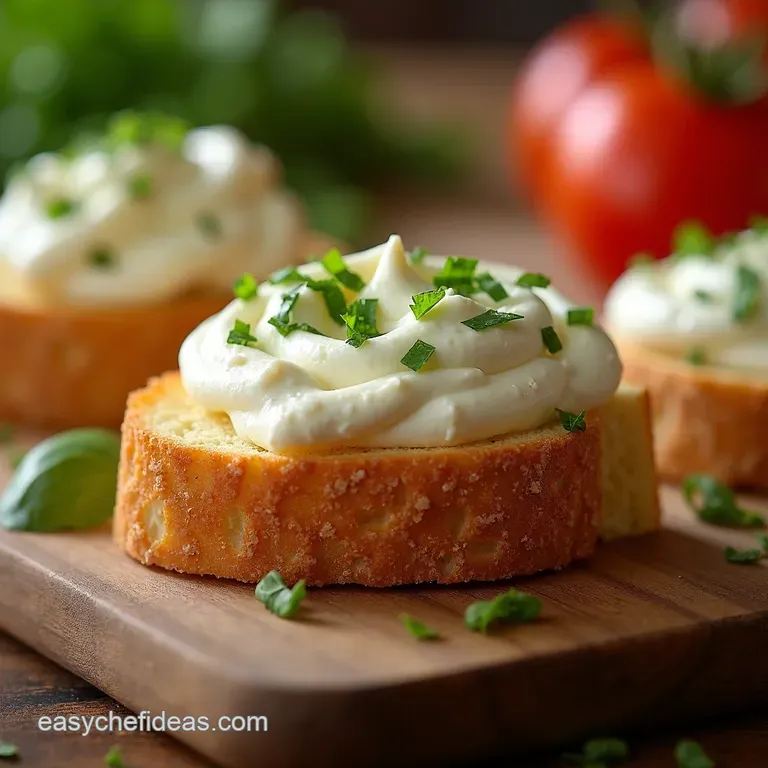 Whipped Ricotta Crostini with Honey Pistachios presentation