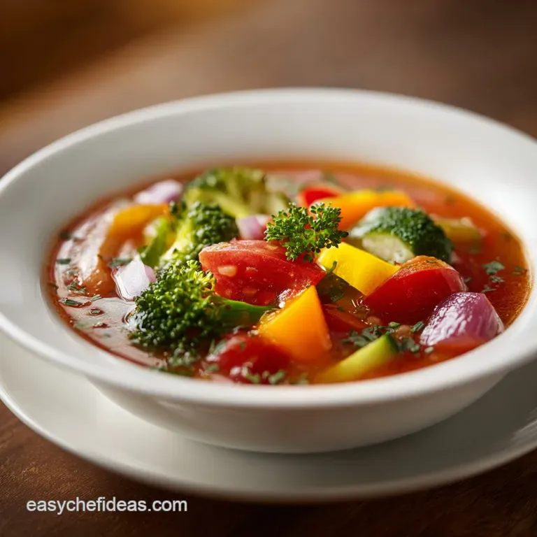 A perfectly portioned bowl of steaming vegetable soup, showcasing tender carrots and greens with a swirl of cream.