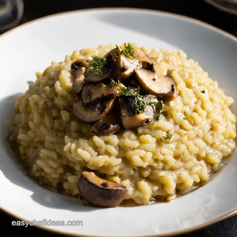 Wild Mushroom and Truffle Oil Risotto