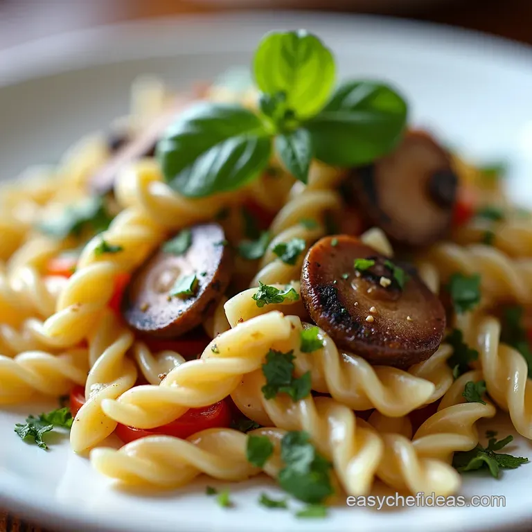 Wild Mushroom Pasta Salad Zesty Summer Delight