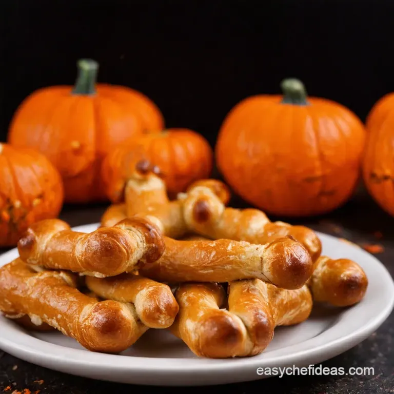 Witches Finger Pretzel Rods presentation