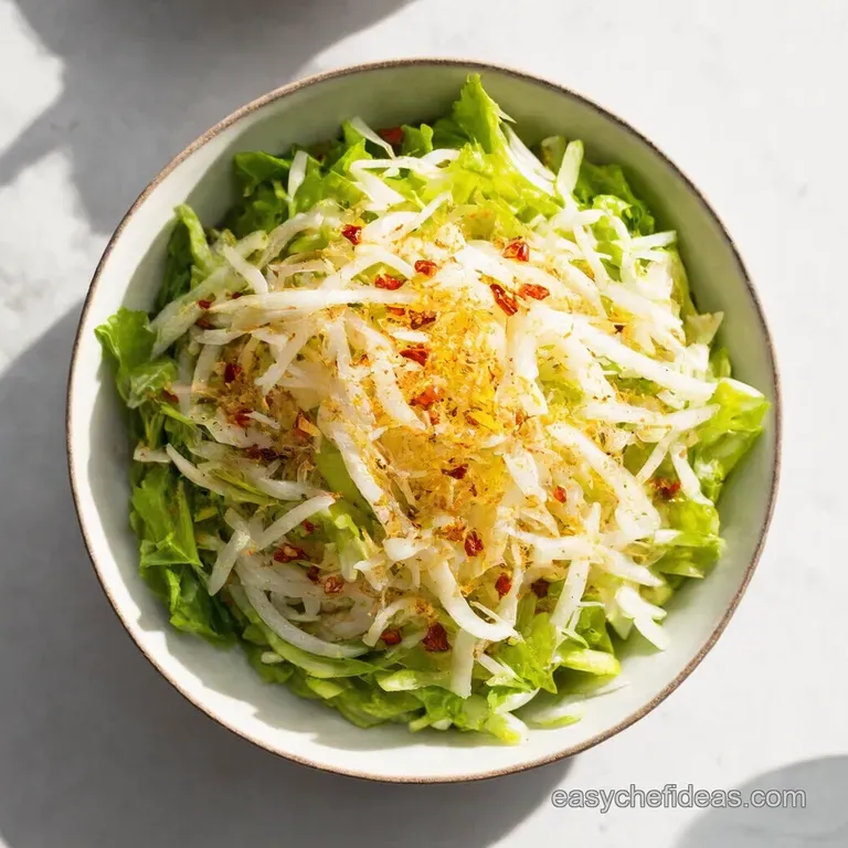 Zesty Asian Daikon Crunch Salad