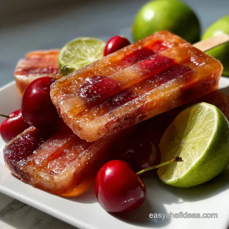The Zesty Cherry Lime Ice Pops: Easy Homemade Treat