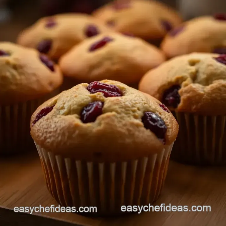 Zesty Cranberry Muffins: a Perfect Morning Treat presentation