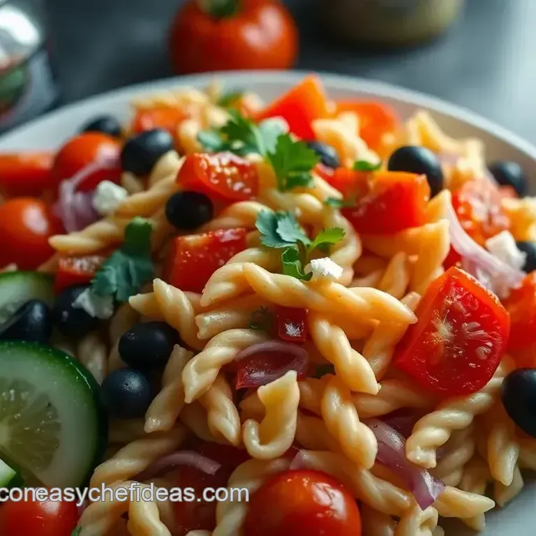 Zesty Greek Pasta Salad: An Easy Crowd-Pleaser