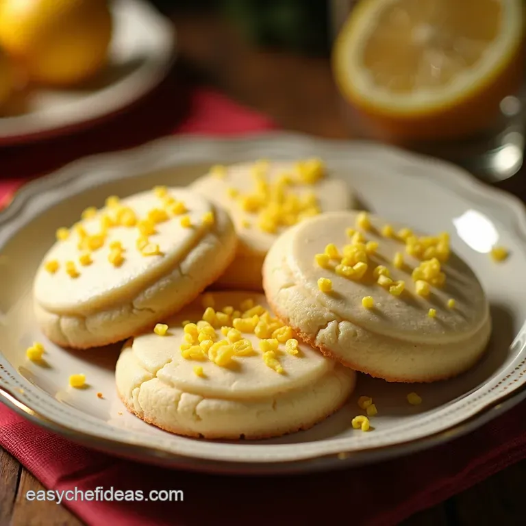 Zesty Lemon Christmas Star Cookies presentation