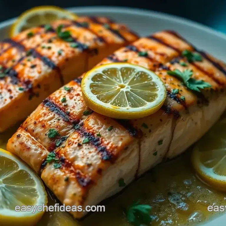 Zesty Lemon Garlic Grilled Salmon