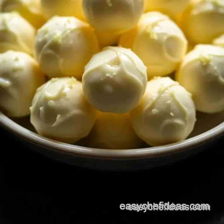 Zesty Lemon Truffles: a Delightful Citrus-Indulgence presentation