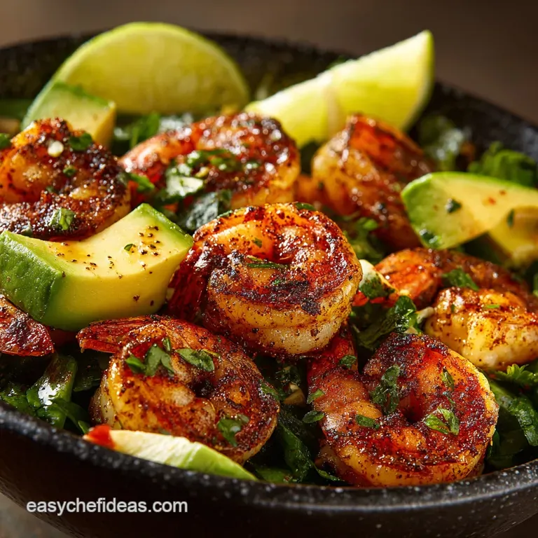 Zesty Lime Shrimp and Avocado Salad: Quick Healthy presentation