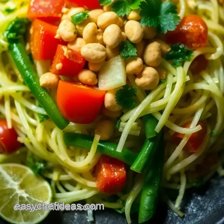 Zesty Thai Som Tam: a Fresh Papaya Salad Adventure presentation