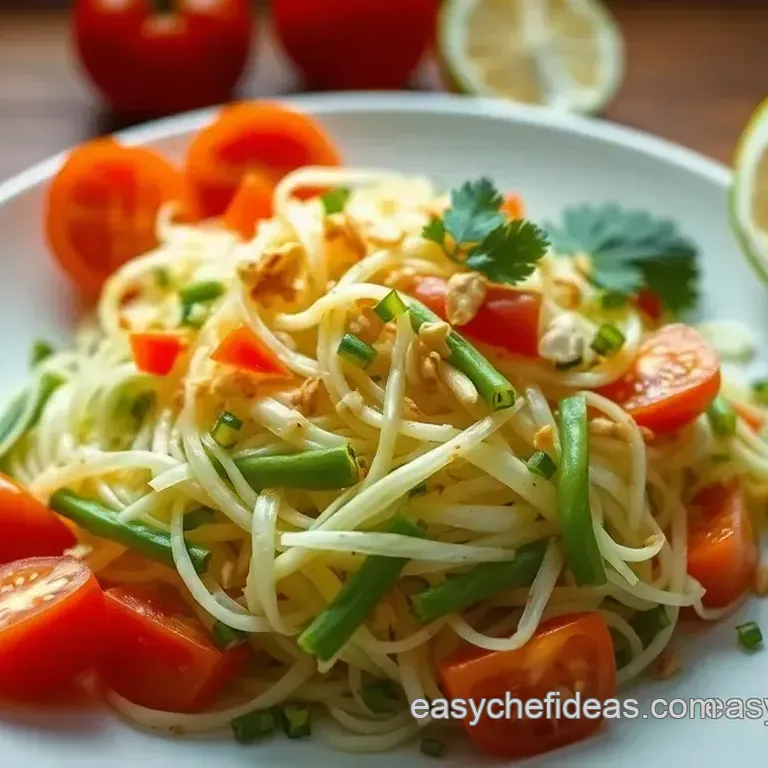 Zesty Thai Som Tam: A Fresh Papaya Salad Adventure