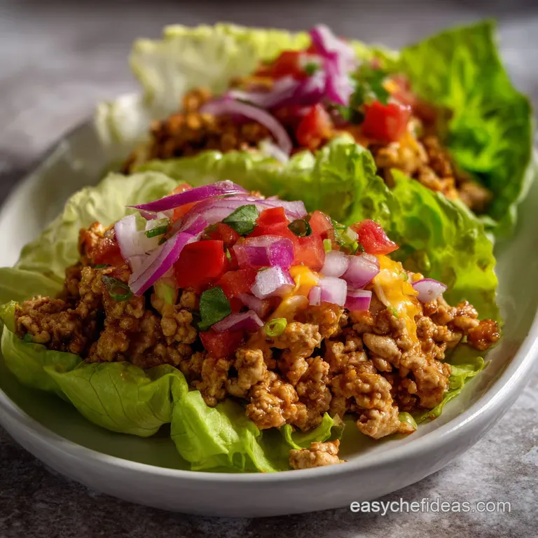 Turkey Taco Lettuce Wraps: Zesty Lean