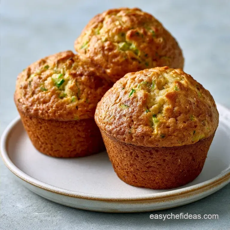Healthy Zucchini Banana Muffins