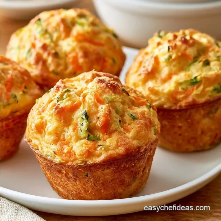 Healthy Zucchini Carrot Banana Muffins: Tender