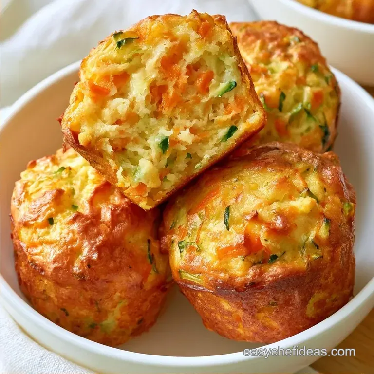 Moist Zucchini Carrot Muffins
