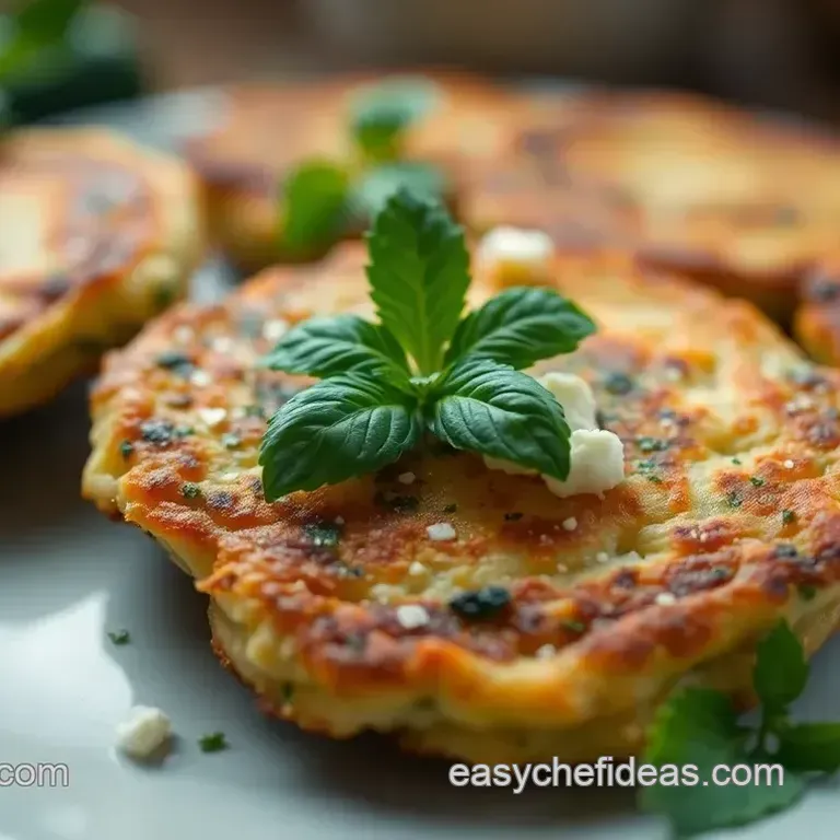 Zucchini Fritters with Feta and Mint