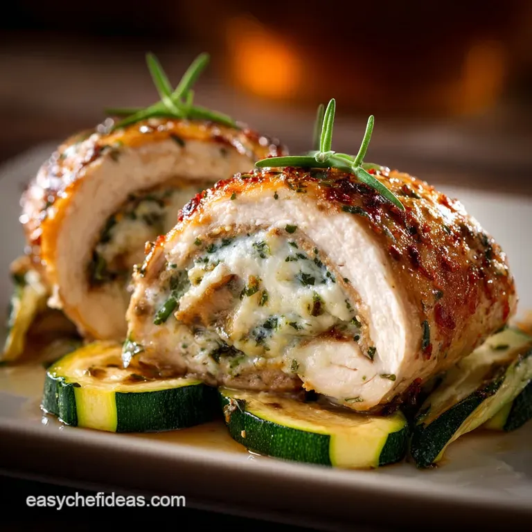 Chicken Rollatini Stuffed with Zucchini and Mozzar: The Elegant Weeknight Meal